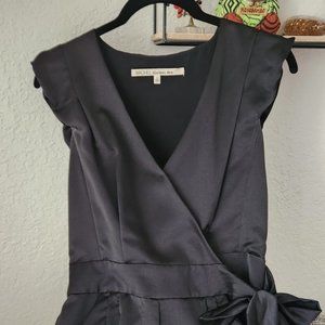 Rachel Roy black jagger short sleeves romper Sz 0